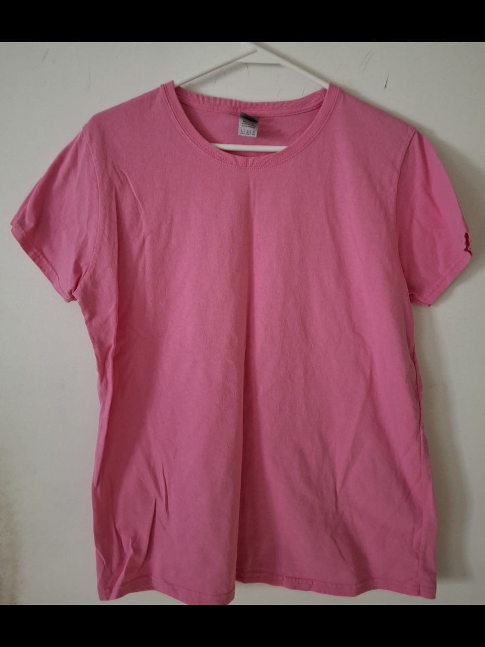 Gildan Pink Heavy Cotton Crewneck T-Shirt
